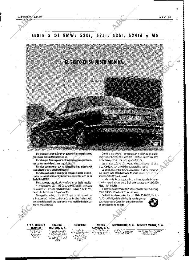 ABC MADRID 14-11-1990 página 97