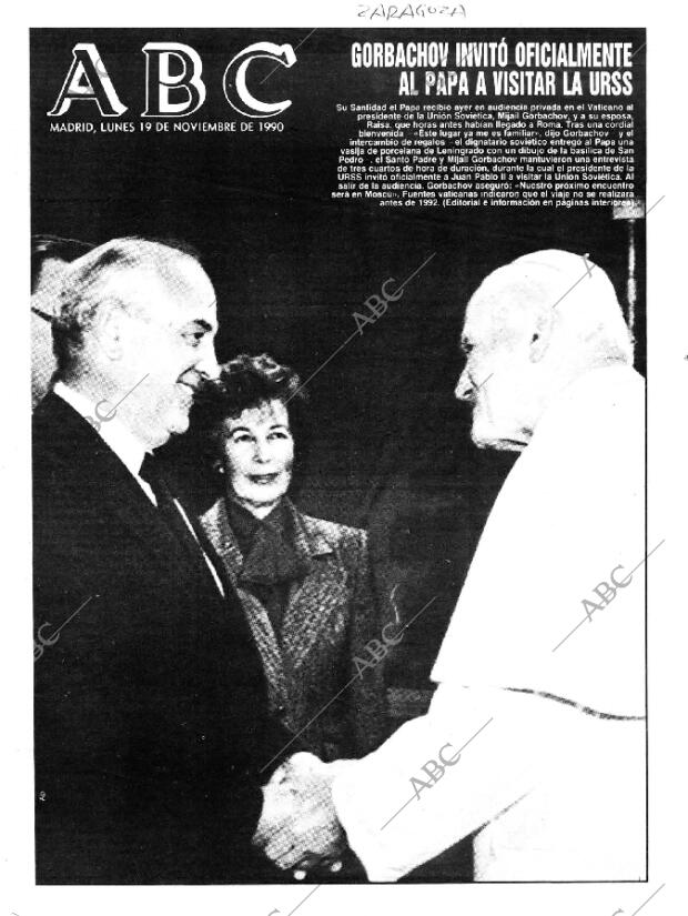 ABC MADRID 19-11-1990 página 1