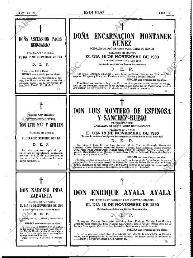 ABC MADRID 19-11-1990 página 121