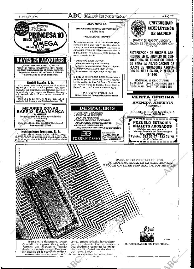 ABC MADRID 19-11-1990 página 71