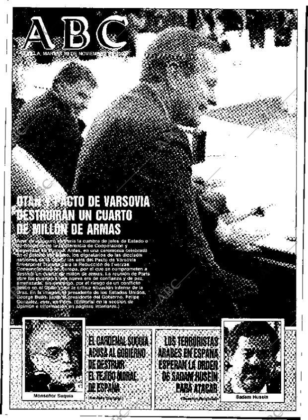ABC SEVILLA 20-11-1990 página 1