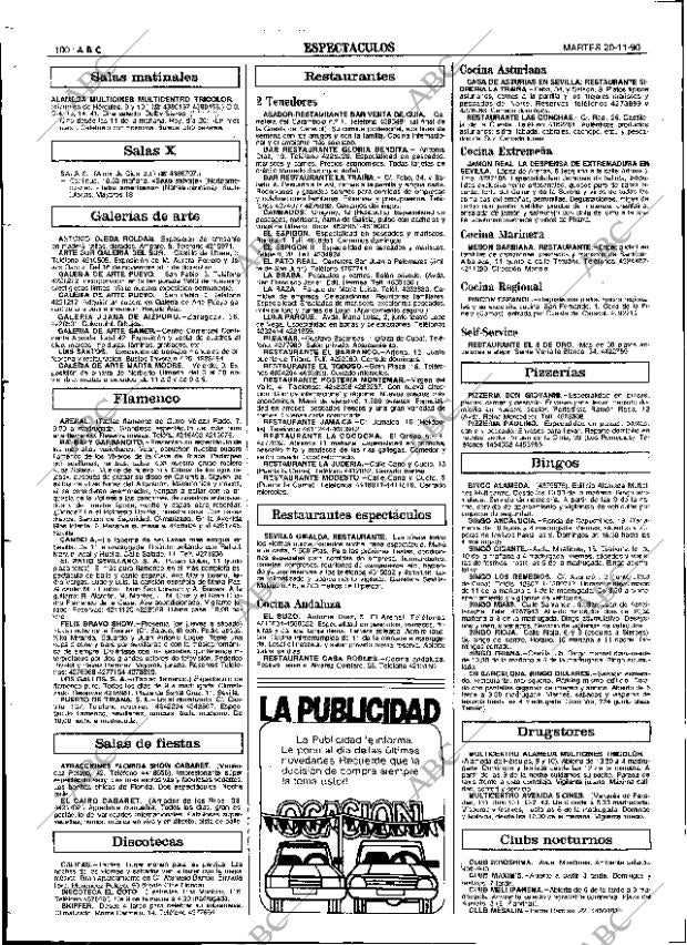 ABC SEVILLA 20-11-1990 página 100