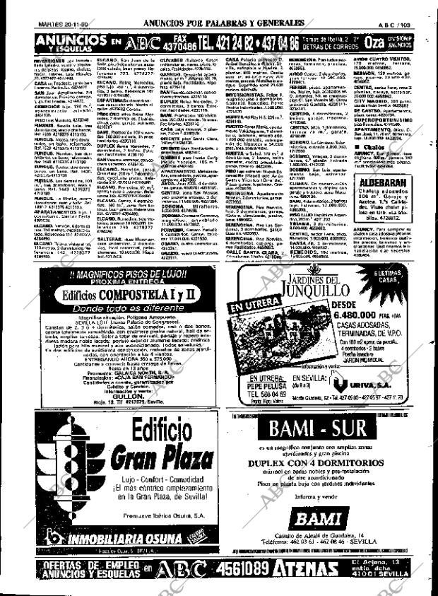 ABC SEVILLA 20-11-1990 página 103