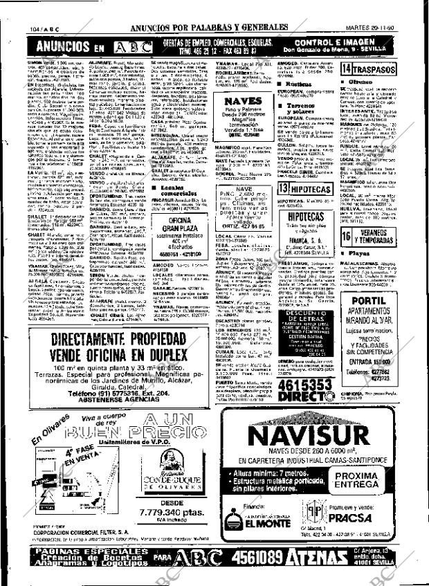 ABC SEVILLA 20-11-1990 página 104