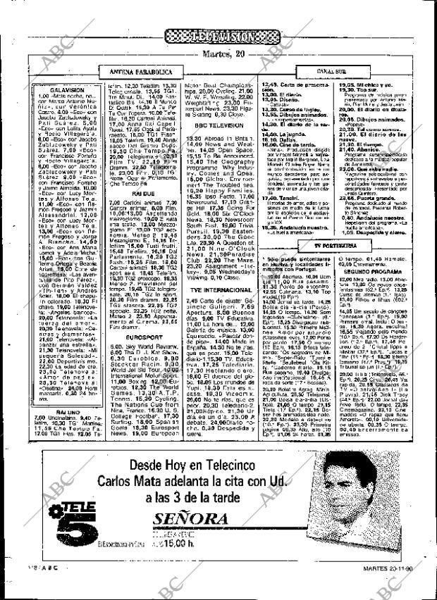ABC SEVILLA 20-11-1990 página 118