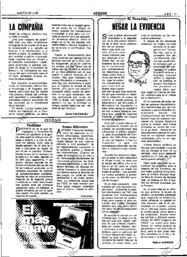 ABC SEVILLA 20-11-1990 página 17