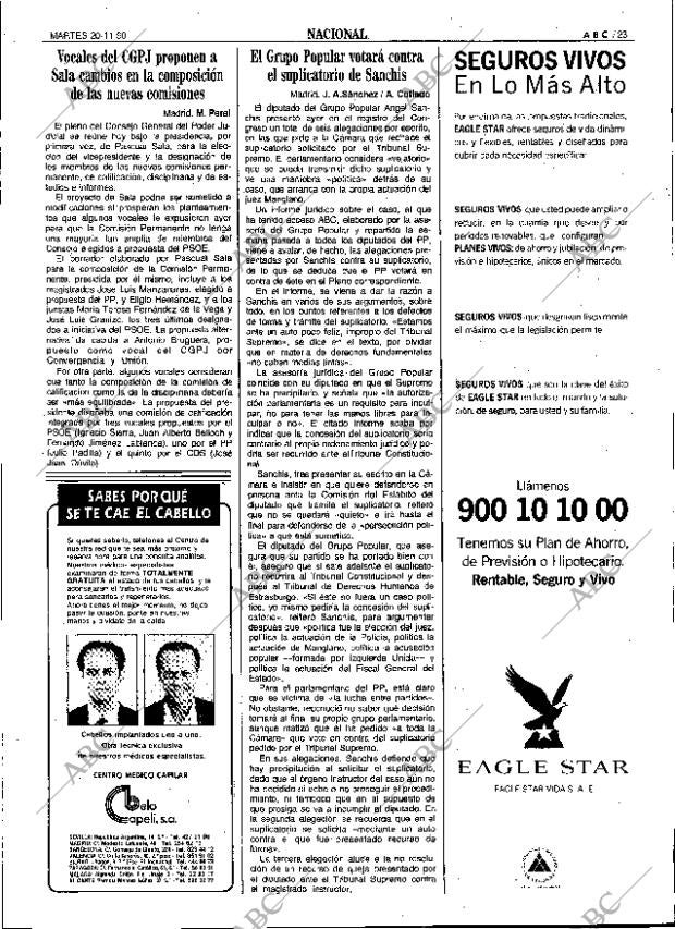 ABC SEVILLA 20-11-1990 página 23