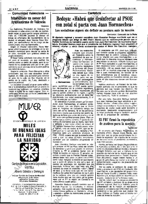 ABC SEVILLA 20-11-1990 página 24