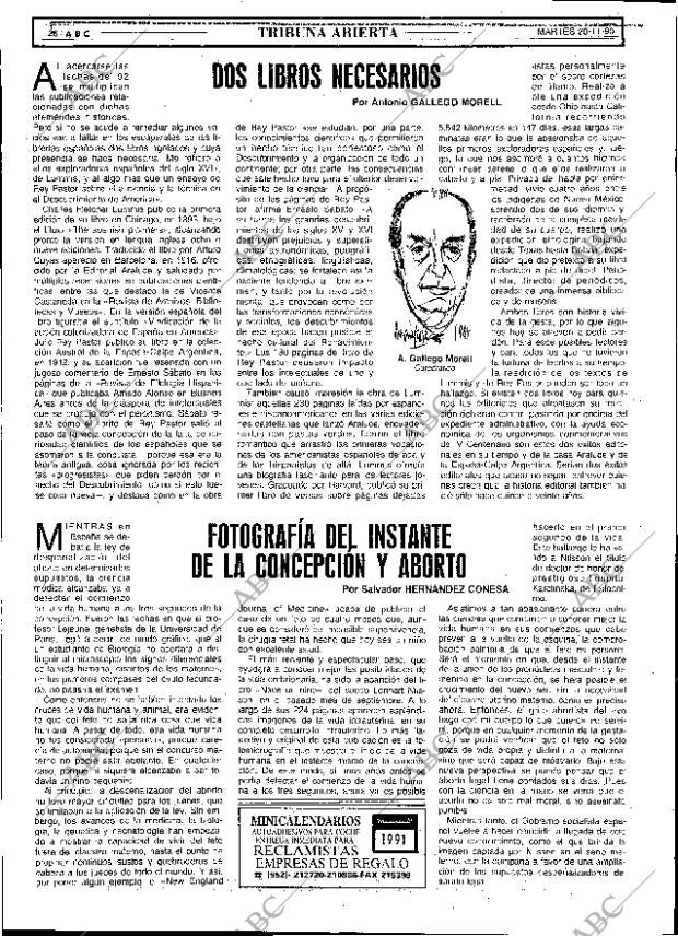 ABC SEVILLA 20-11-1990 página 26
