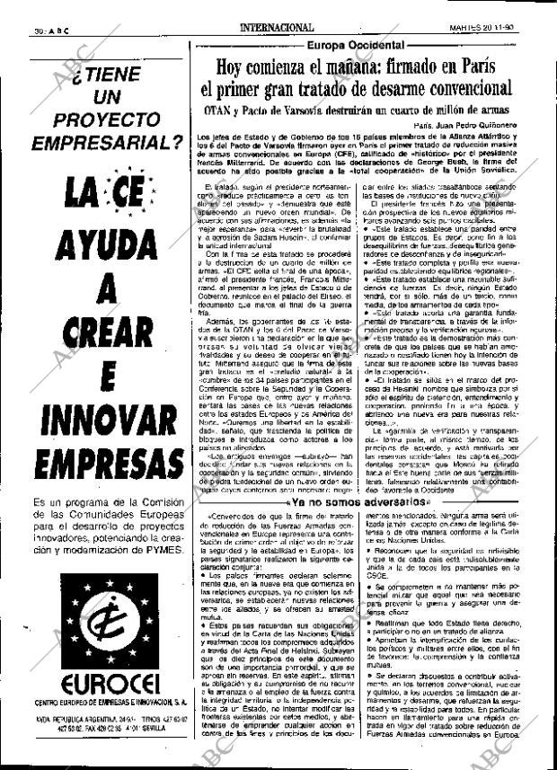 ABC SEVILLA 20-11-1990 página 30