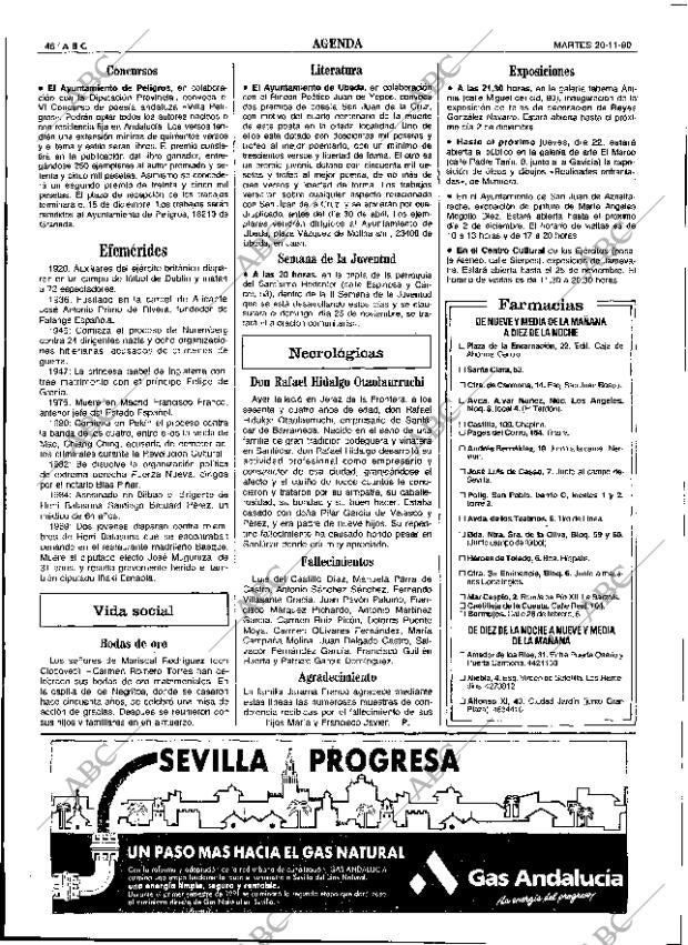 ABC SEVILLA 20-11-1990 página 46