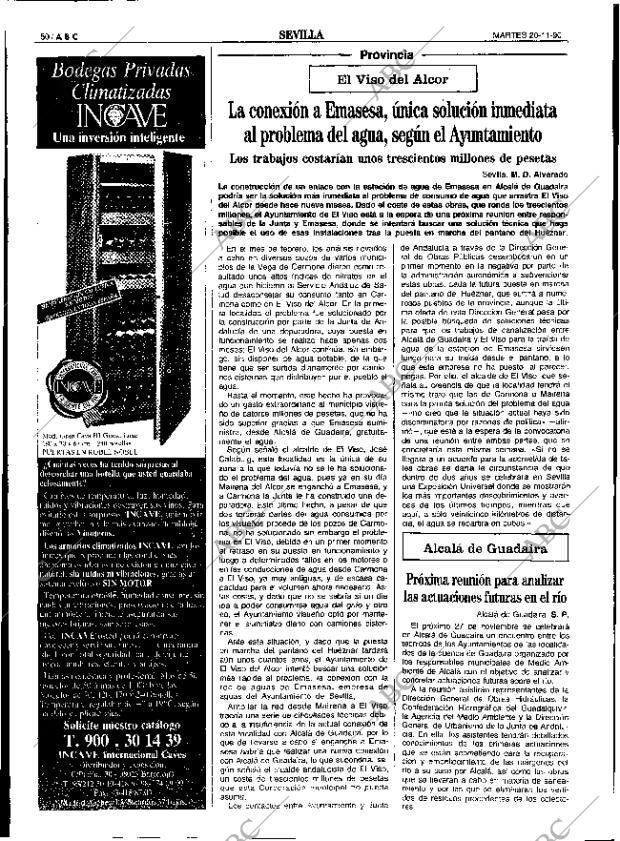 ABC SEVILLA 20-11-1990 página 50