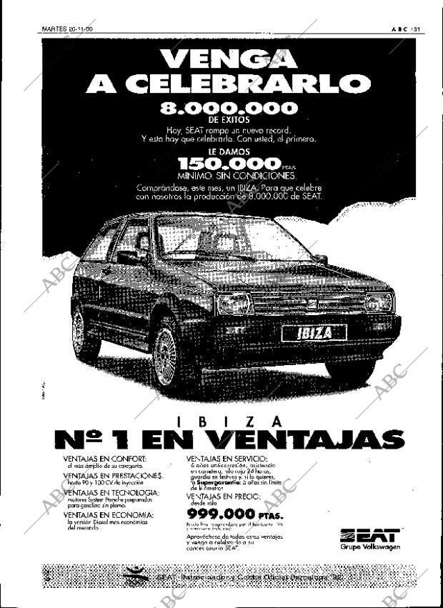 ABC SEVILLA 20-11-1990 página 51
