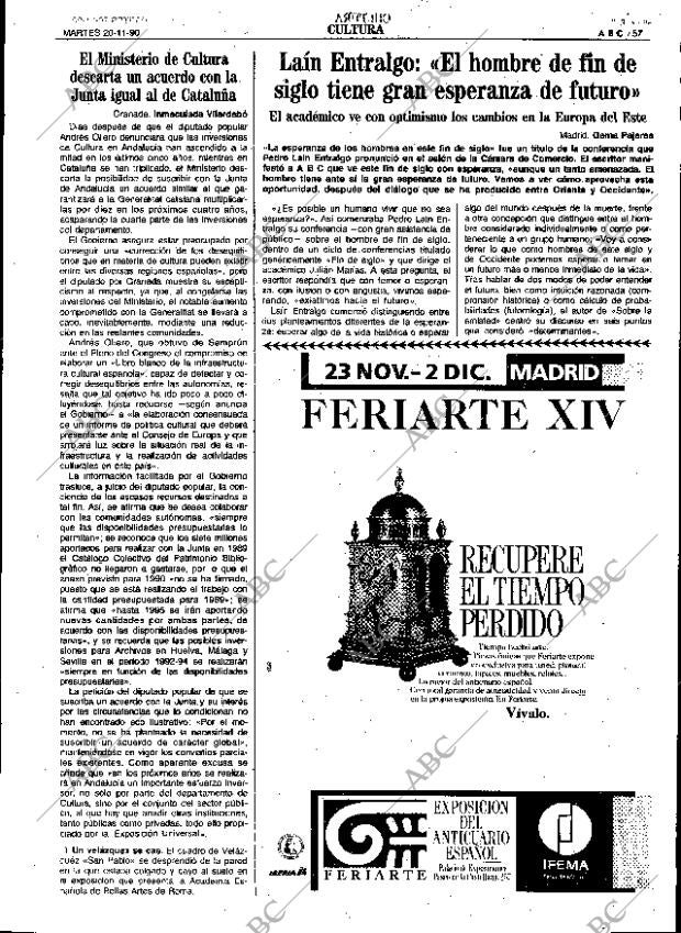 ABC SEVILLA 20-11-1990 página 57