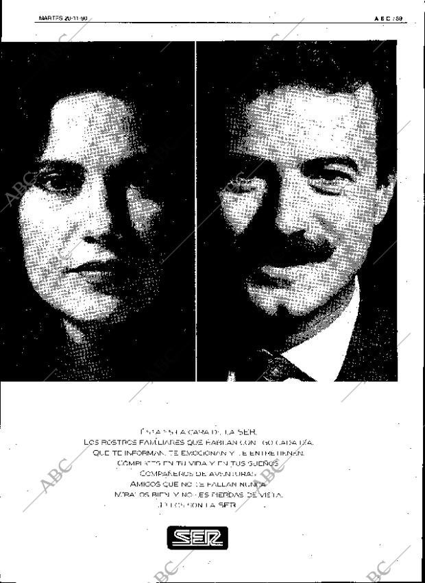 ABC SEVILLA 20-11-1990 página 59