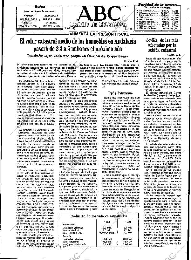 ABC SEVILLA 20-11-1990 página 63