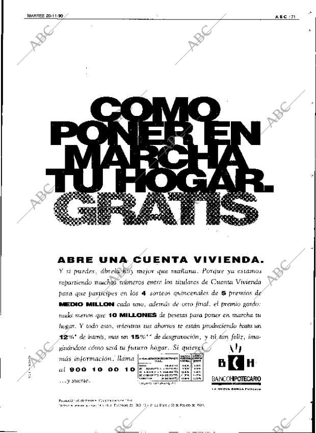 ABC SEVILLA 20-11-1990 página 71