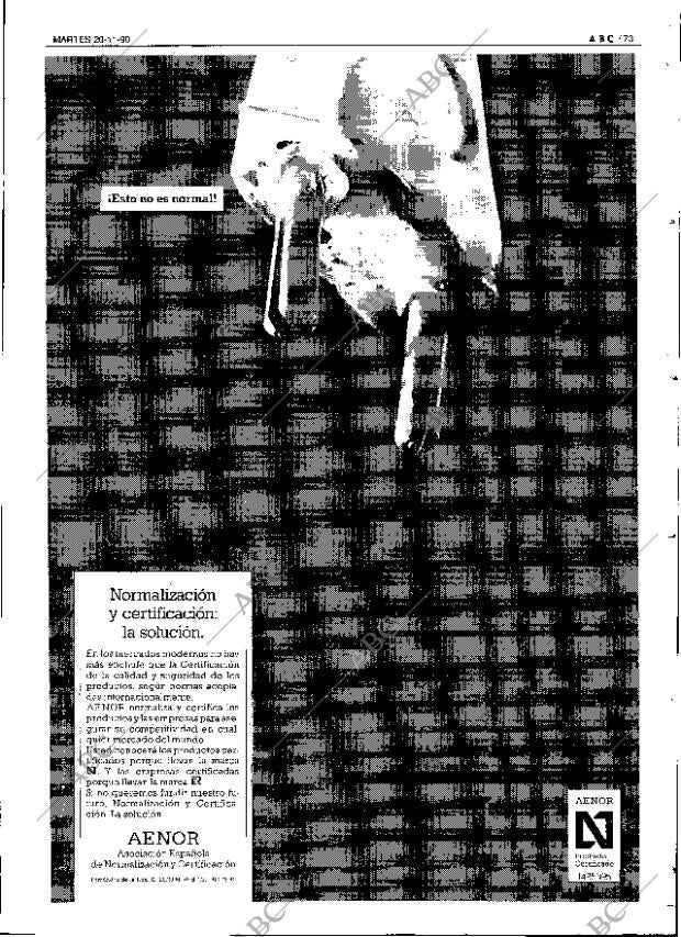 ABC SEVILLA 20-11-1990 página 73