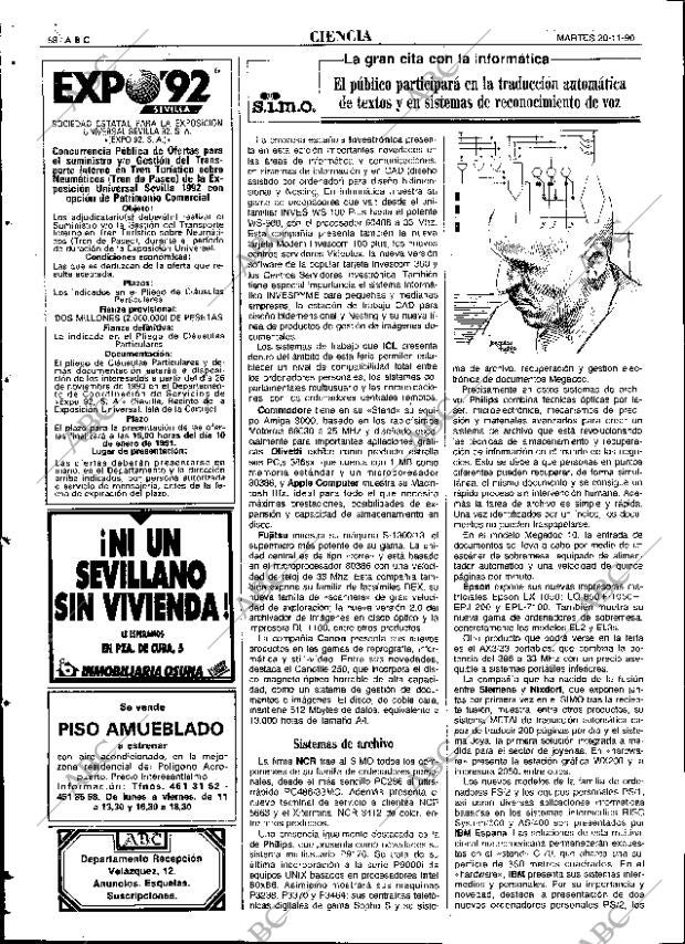 ABC SEVILLA 20-11-1990 página 88