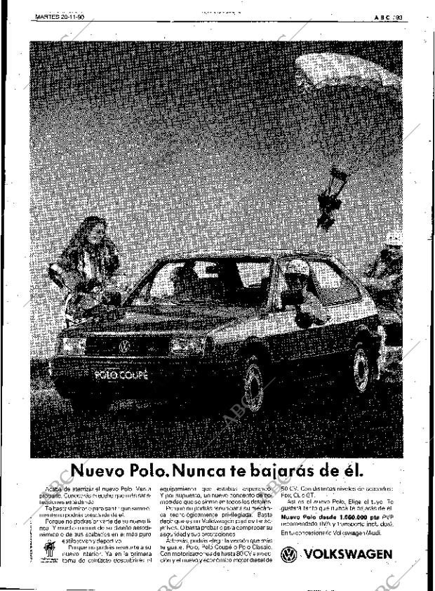 ABC SEVILLA 20-11-1990 página 93