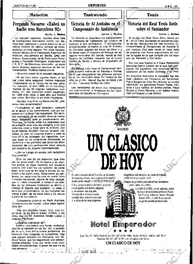 ABC SEVILLA 20-11-1990 página 95