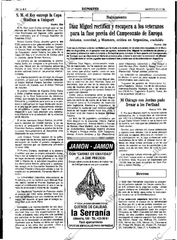 ABC SEVILLA 20-11-1990 página 96