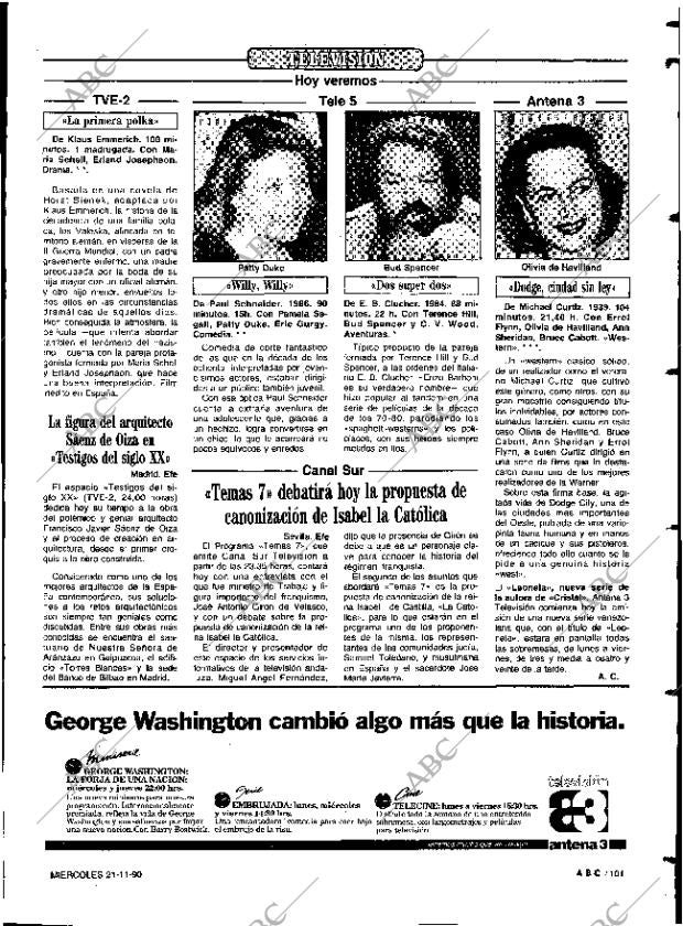 ABC SEVILLA 21-11-1990 página 101