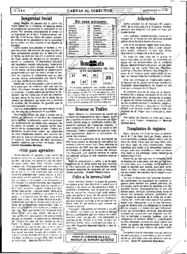 ABC SEVILLA 21-11-1990 página 12