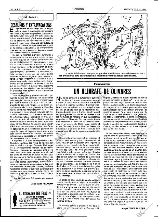 ABC SEVILLA 21-11-1990 página 16