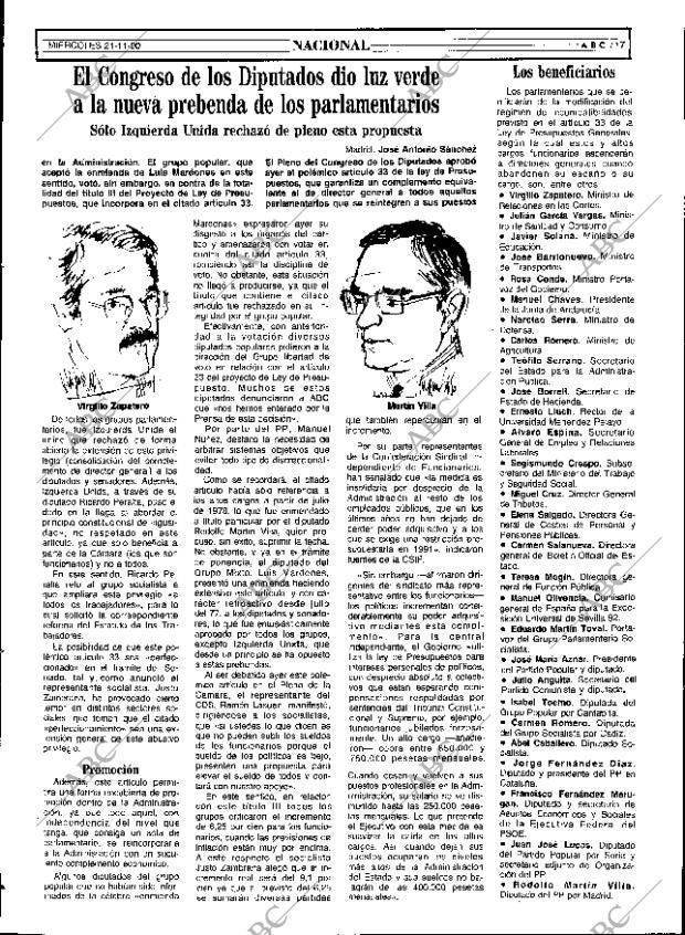 ABC SEVILLA 21-11-1990 página 17