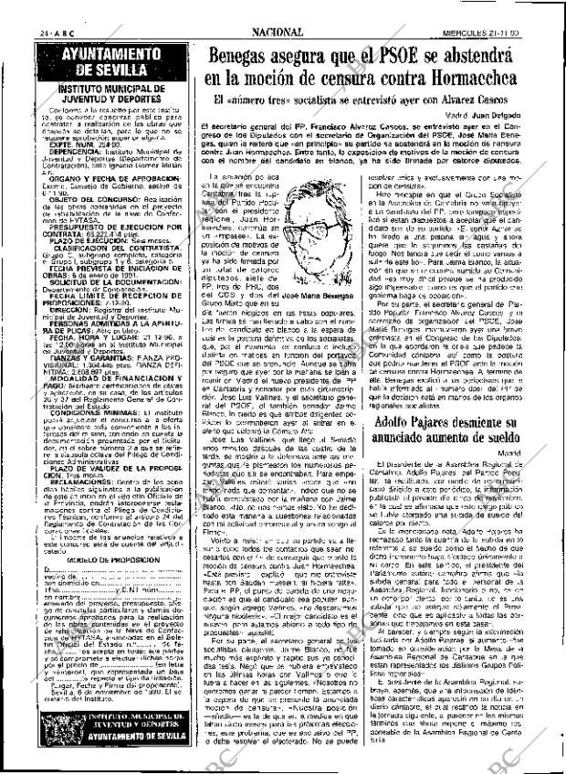 ABC SEVILLA 21-11-1990 página 24