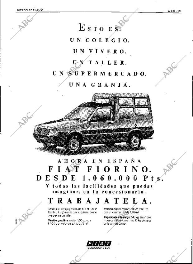 ABC SEVILLA 21-11-1990 página 33