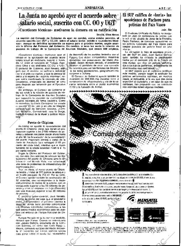 ABC SEVILLA 21-11-1990 página 37