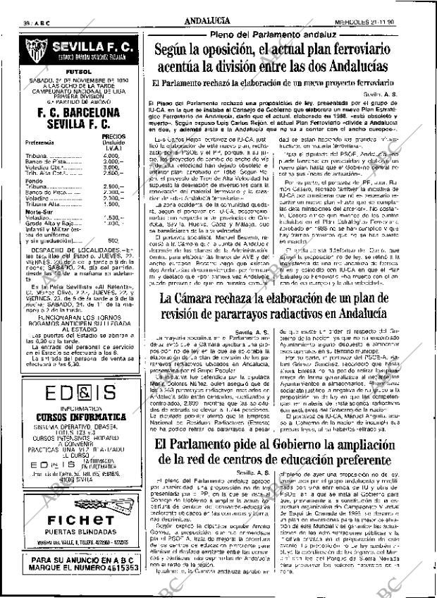 ABC SEVILLA 21-11-1990 página 38