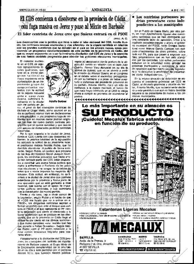 ABC SEVILLA 21-11-1990 página 41