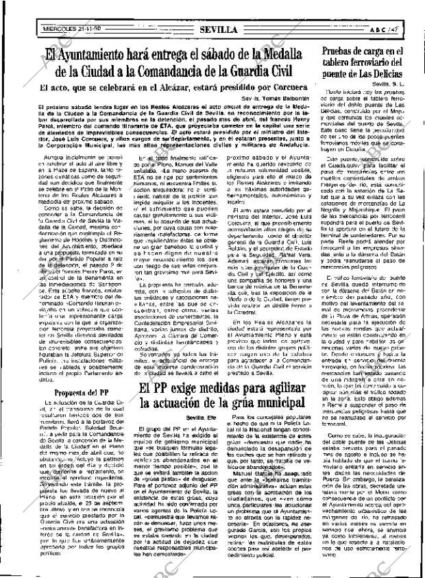 ABC SEVILLA 21-11-1990 página 47