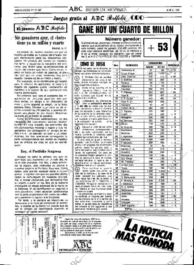 ABC SEVILLA 21-11-1990 página 63