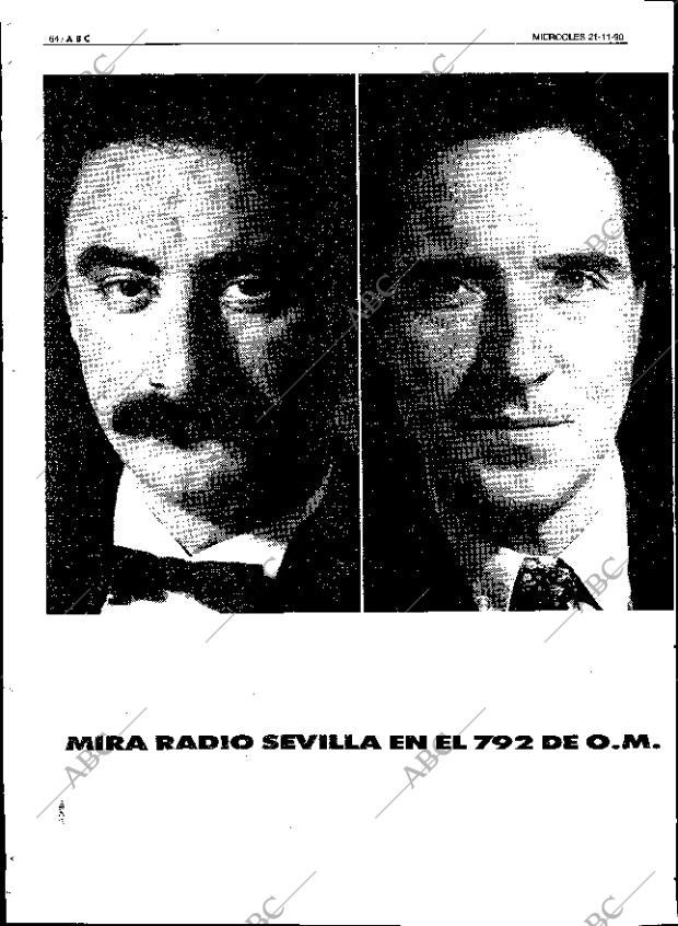 ABC SEVILLA 21-11-1990 página 64