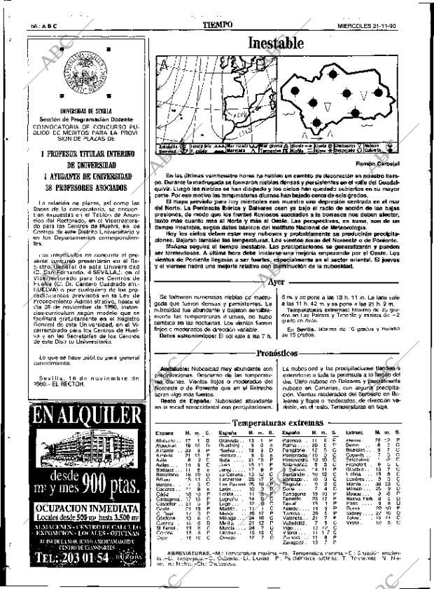 ABC SEVILLA 21-11-1990 página 66