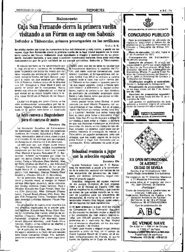 ABC SEVILLA 21-11-1990 página 79