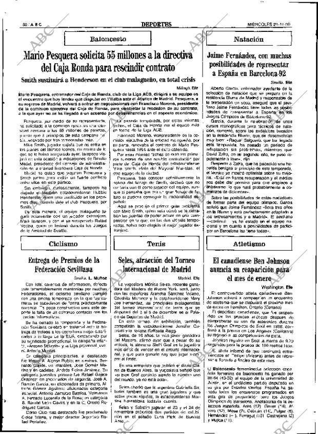 ABC SEVILLA 21-11-1990 página 80
