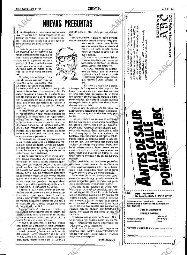 ABC SEVILLA 21-11-1990 página 81