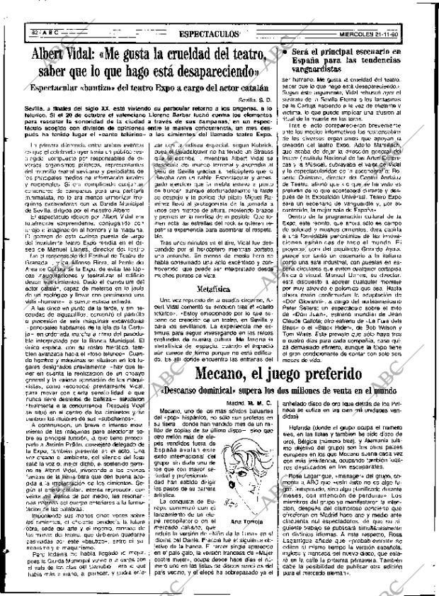 ABC SEVILLA 21-11-1990 página 82