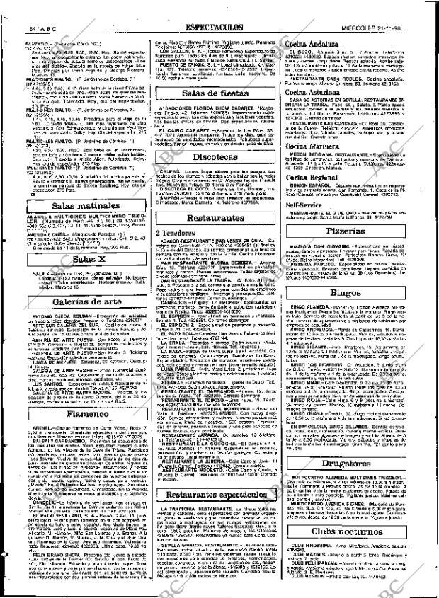 ABC SEVILLA 21-11-1990 página 84