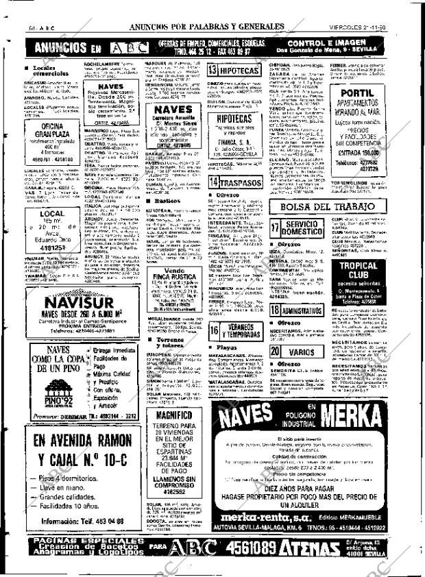 ABC SEVILLA 21-11-1990 página 88