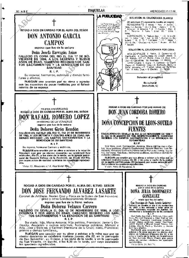 ABC SEVILLA 21-11-1990 página 92