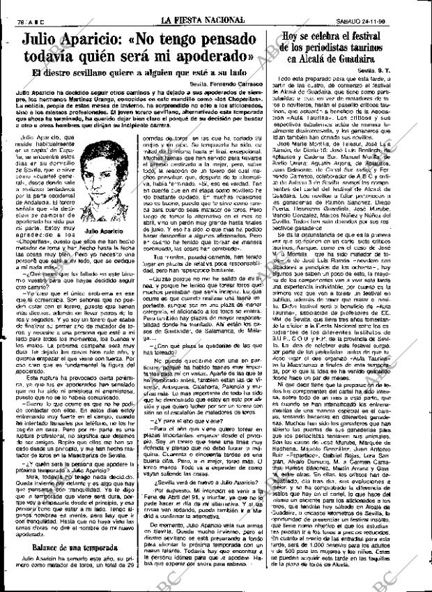 ABC SEVILLA 24-11-1990 página 90