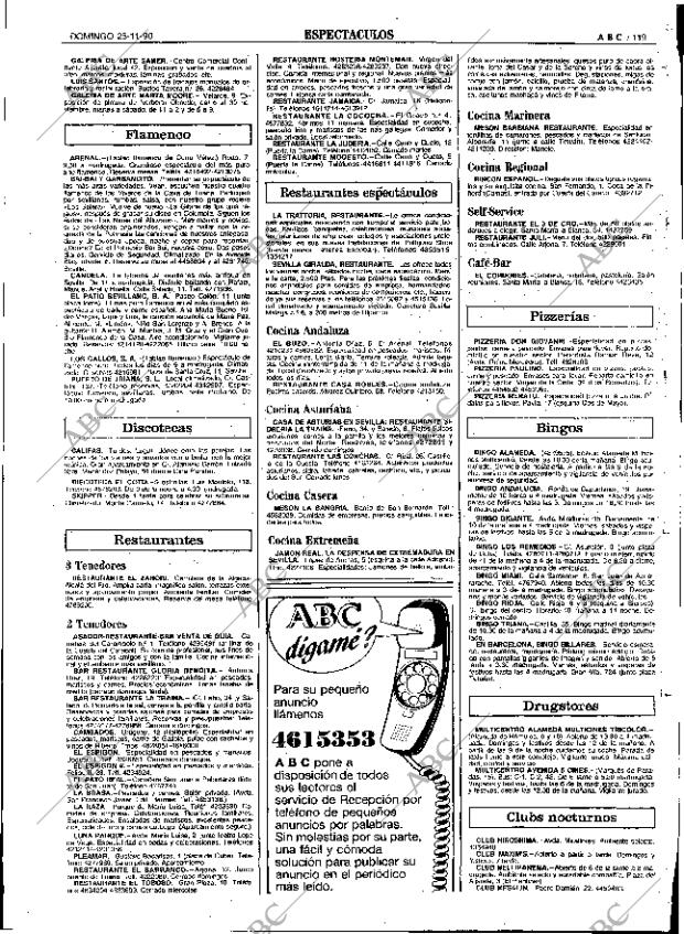 ABC SEVILLA 25-11-1990 página 119