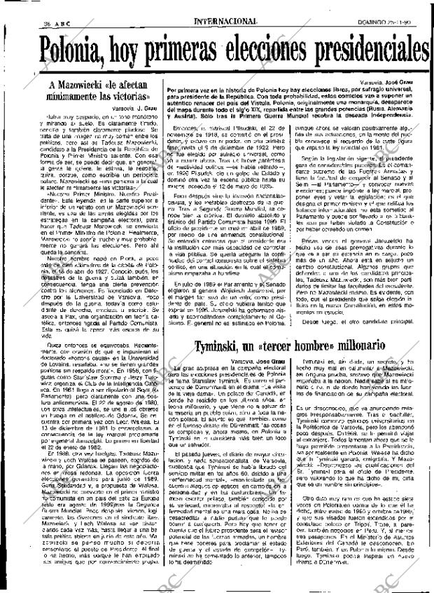 ABC SEVILLA 25-11-1990 página 36