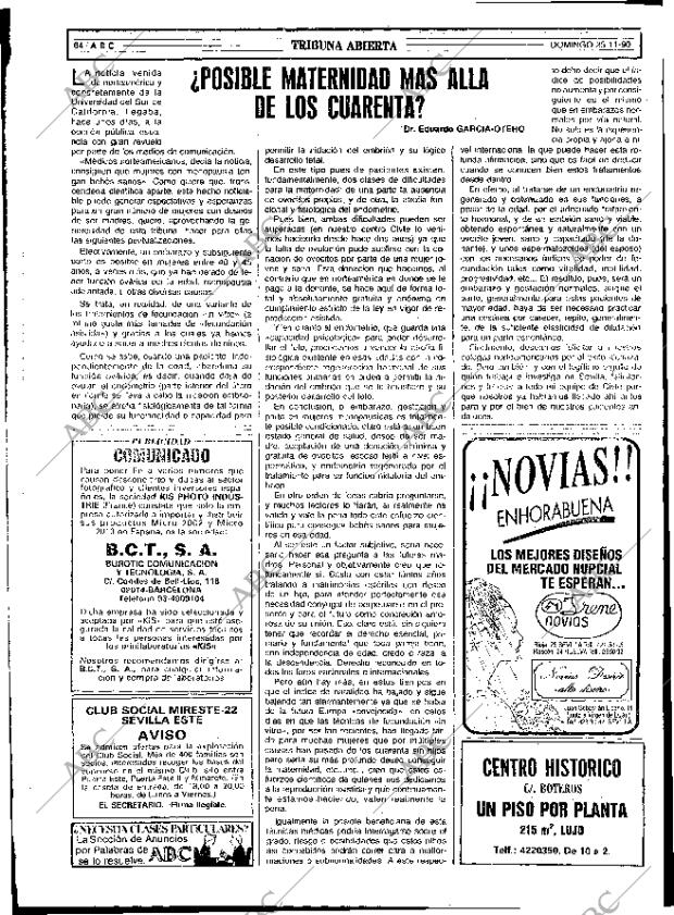 ABC SEVILLA 25-11-1990 página 64